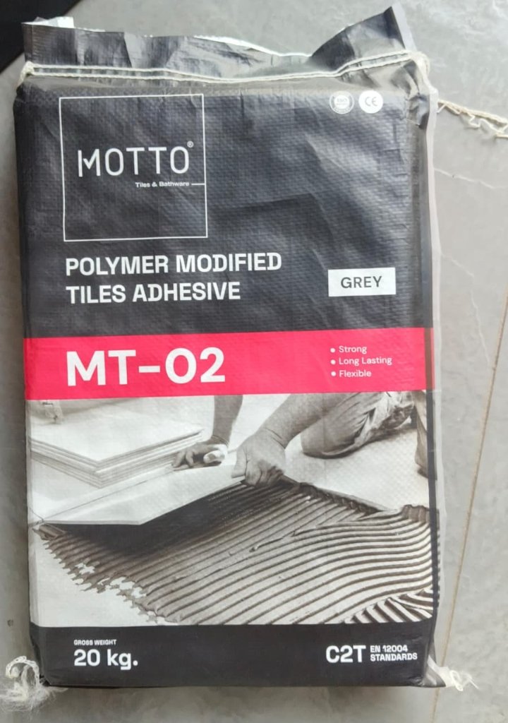 Motto MT-02 High Strength Polymer Tiles Adhesive — Dev Darshan Tiles