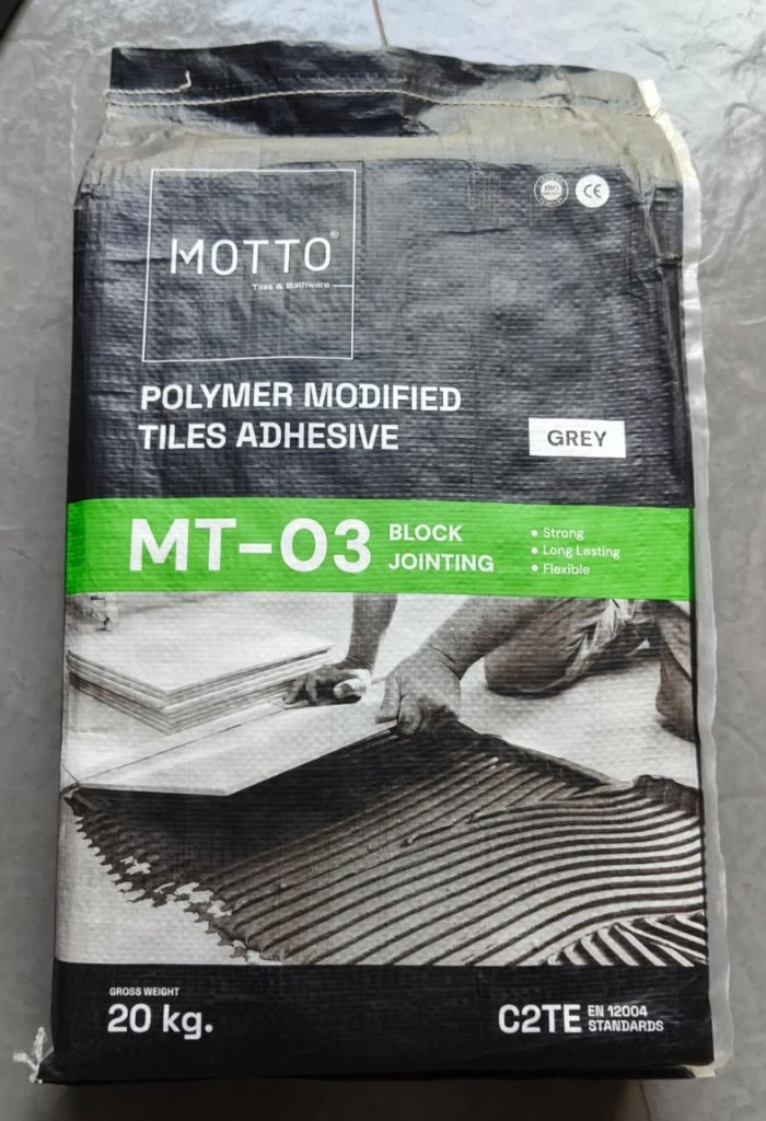 Motto MT-03 Block Jointing Polymer Adhesive — Dev Darshan Tiles