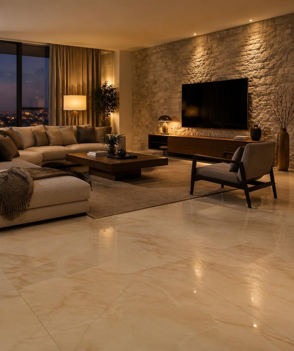 Bottochino Classico Diamond Polish GVT Slab — Dev Darshan Tiles